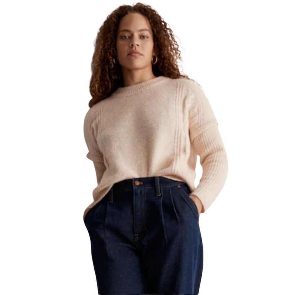 Madewell Cable Havener Pullover Sweater Small